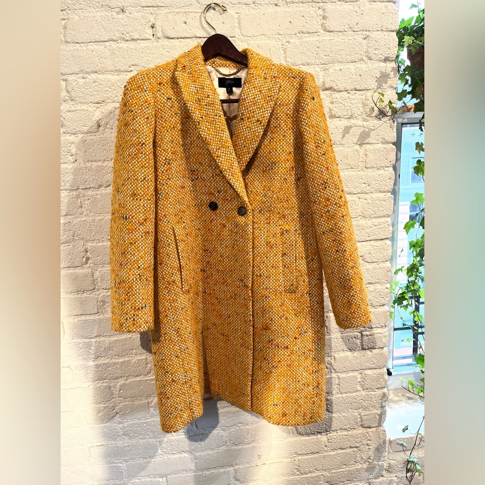 J crew Daphne wool blend topper coat size 6